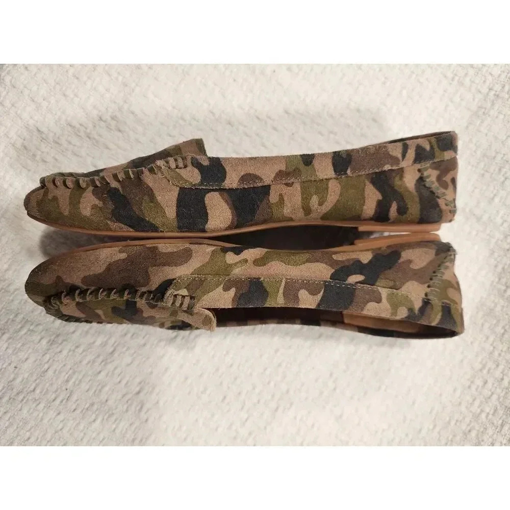 Jack Rogers Suede Millie Camo Loafer - Picture 4 of 7